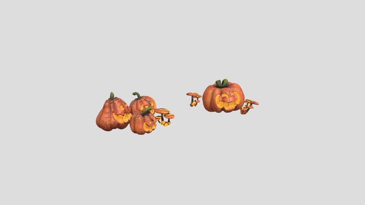 Pumpkins 3D Model