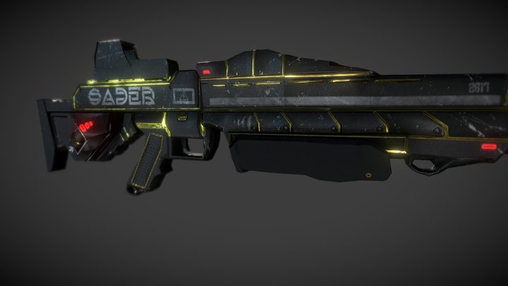 Sader's Gun "Energy Shotgun" 3D Model