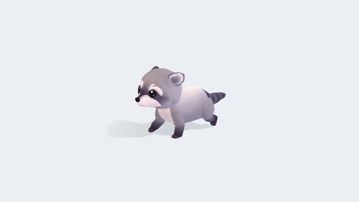 Roy the Raccoon - Wild Series 3D Model