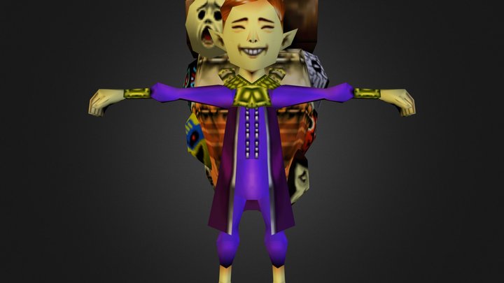Legend Of Zelda Majoras Mask Happy Mask Salesman 3D Model