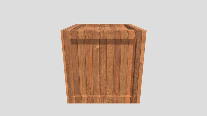 Crate for Sketchfab 3D Model