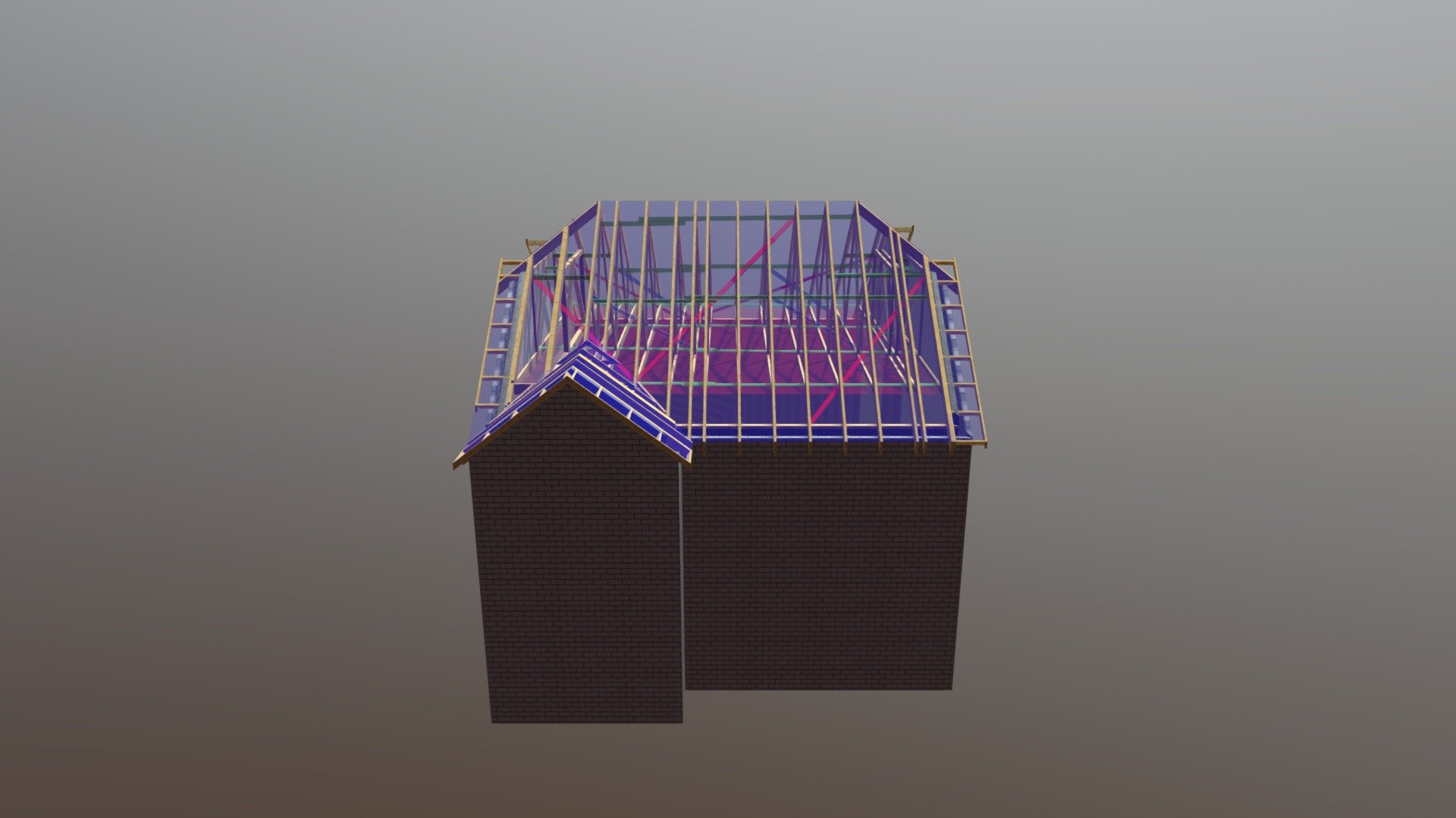 P11547A, Roof Layout - 3D Model By Martin Hallam. Harmony Timber ...