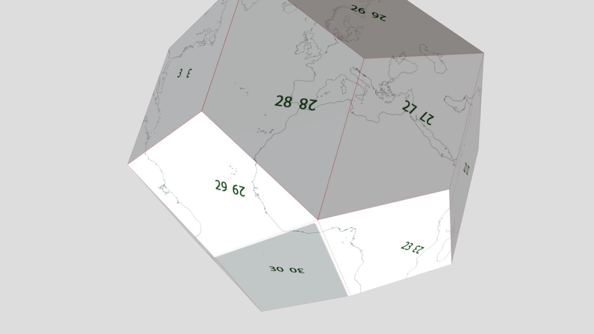 C-Globe coastlines