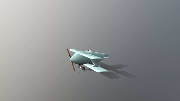 Elliot Kawanda Game Art Plane 3D Model
