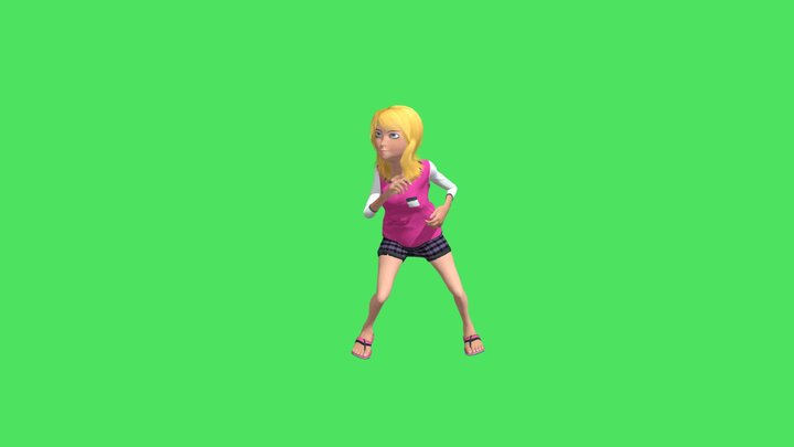 Dancing Twerk 3D Model