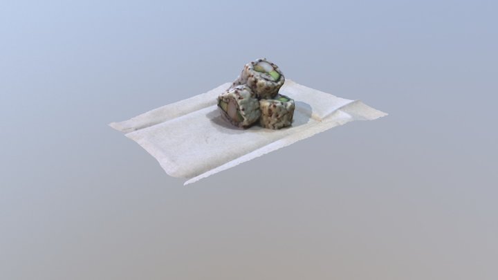 Sushi - Edited 3D Model