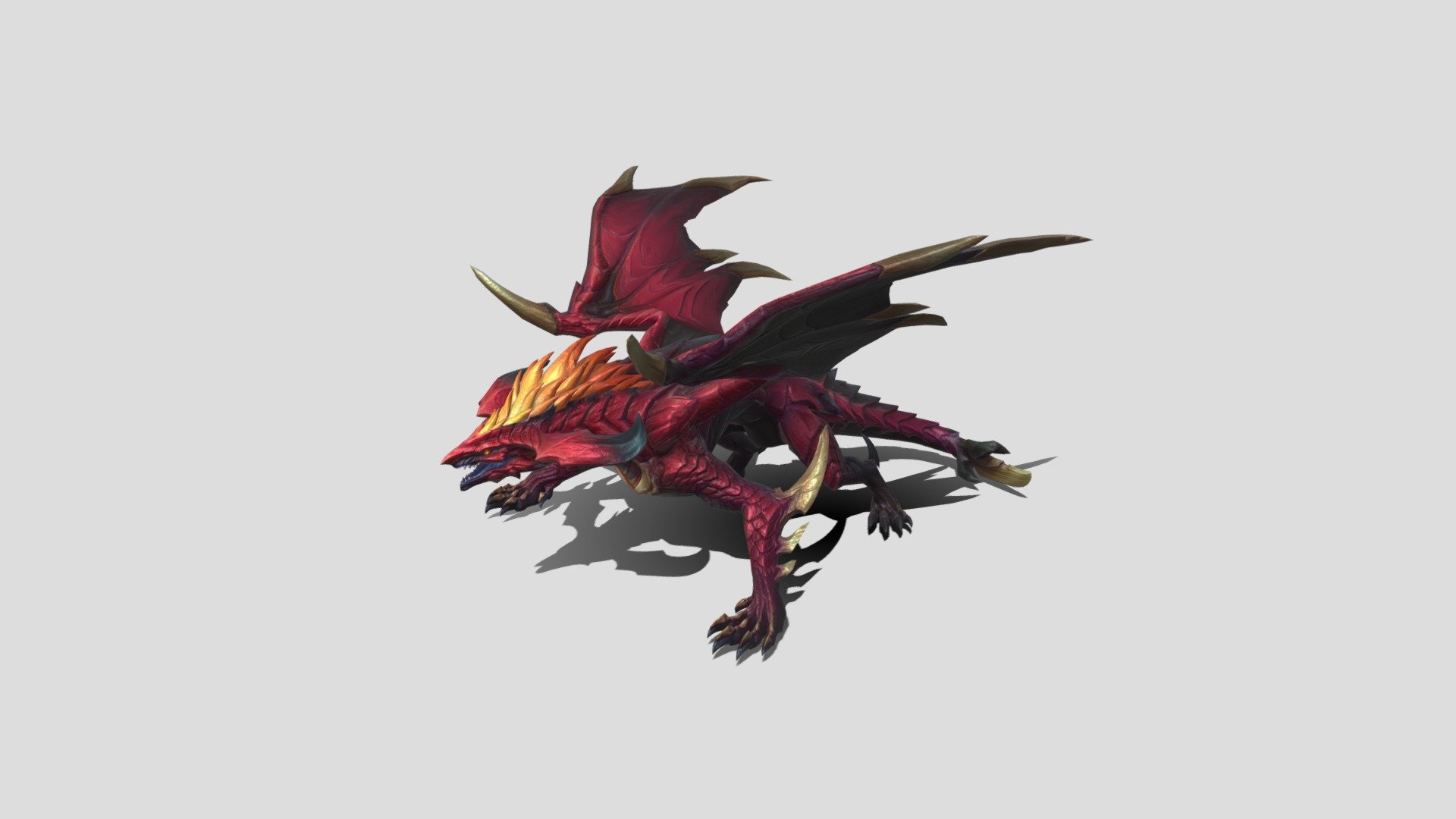 Fire Dragon - 3D model by Placidusax (@thetaict002) [c76b260] - Sketchfab