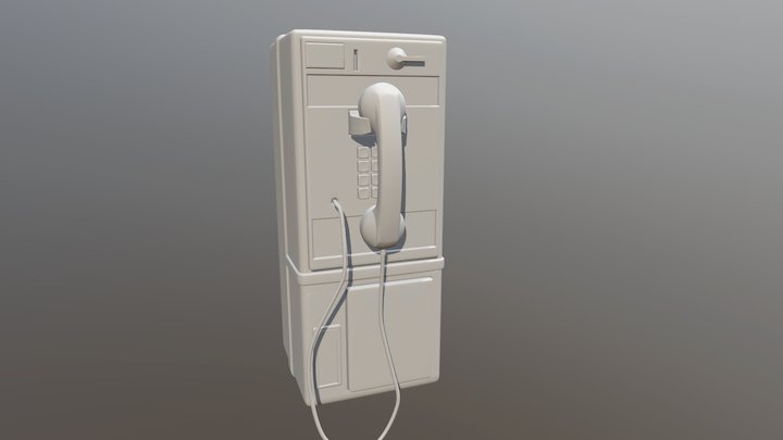Pay Phone 1 3D Model