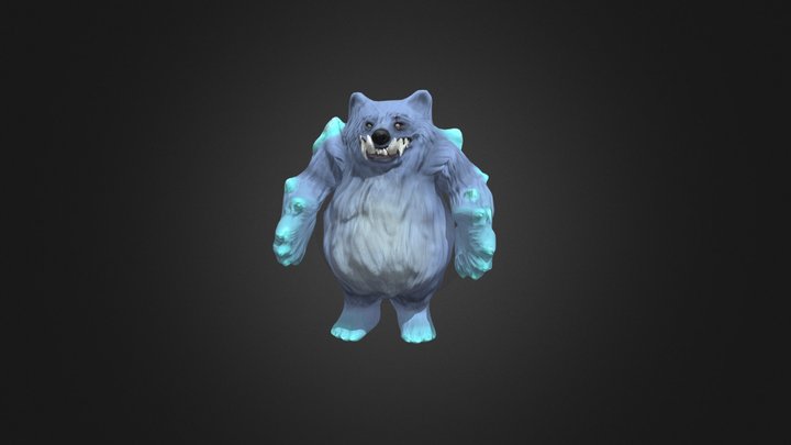 Animated Ice Bear 3D Model