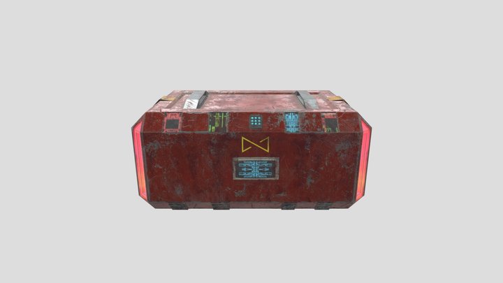 Scifi crate 3D Model