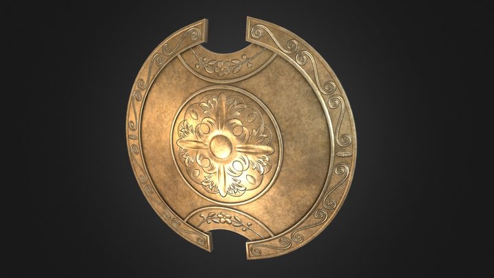 Bronze shield 3D Model