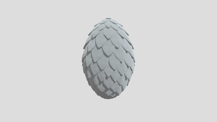 fantasy dragon egg, egg-shaped 3D Model