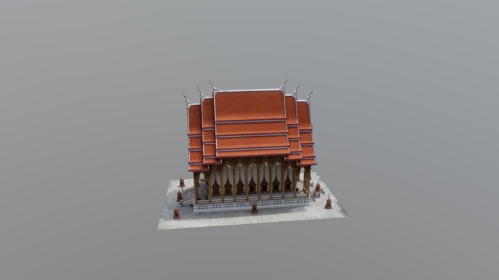 4saladang Temple 3D Model