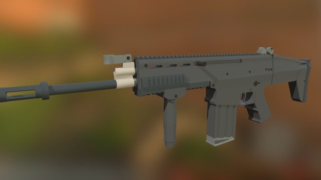 FN Scar - H 3D Model