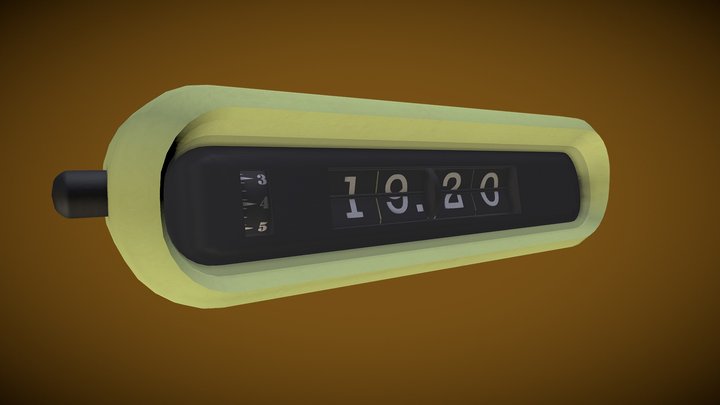 Retro Alarm Clock 3D Model