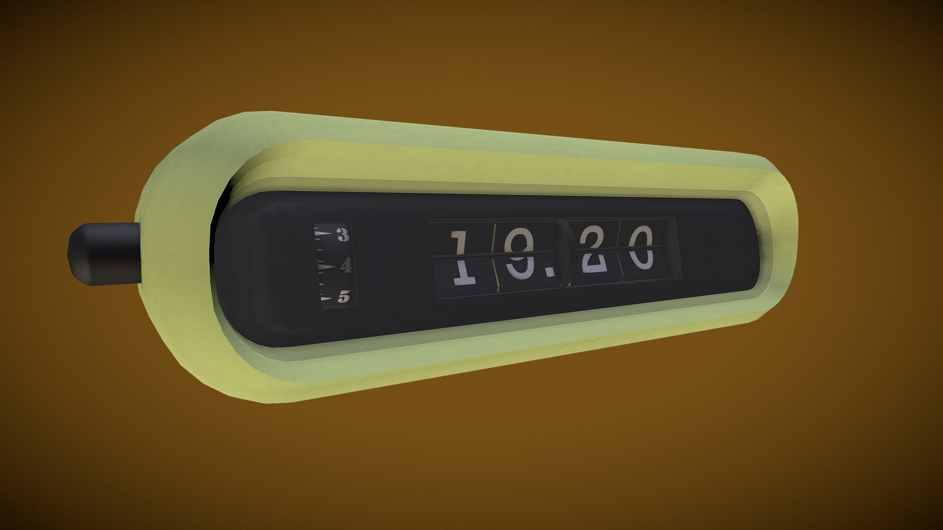 digital clock 3d model free