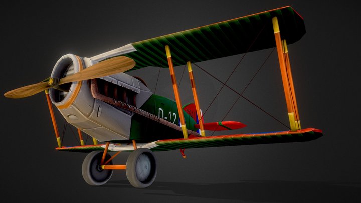 Plane_Bristol_F2B_Fighter 3D Model