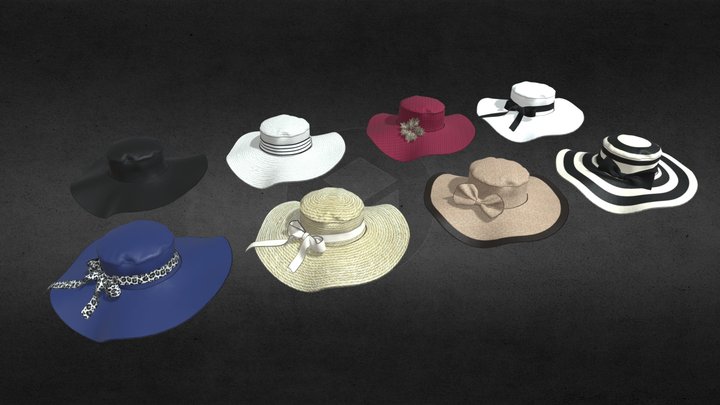 Hats Pack 3D Model