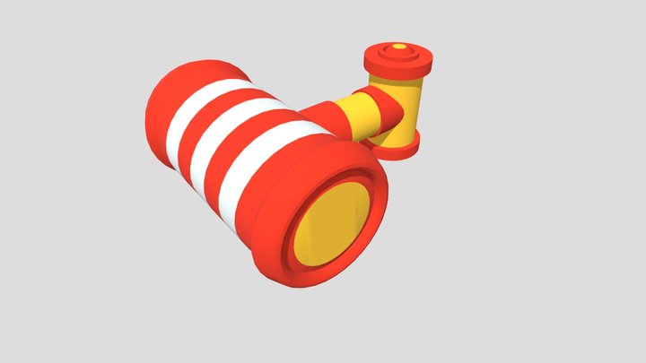 Fall Guys hammer RIGHT LEFT Hit 3D Model
