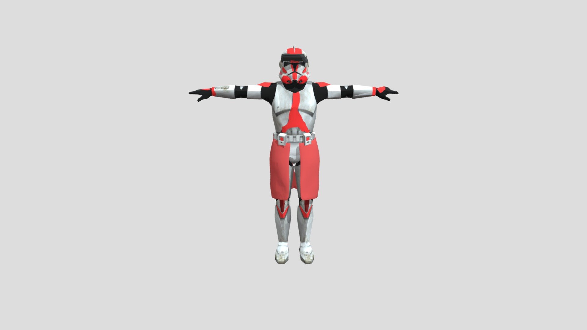 Red Clone Commander (2005) - Download Free 3D model by ANGELFOX47 ...
