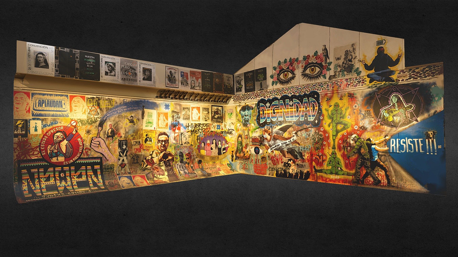 Mural por la Dignidad del Pueblo Chileno