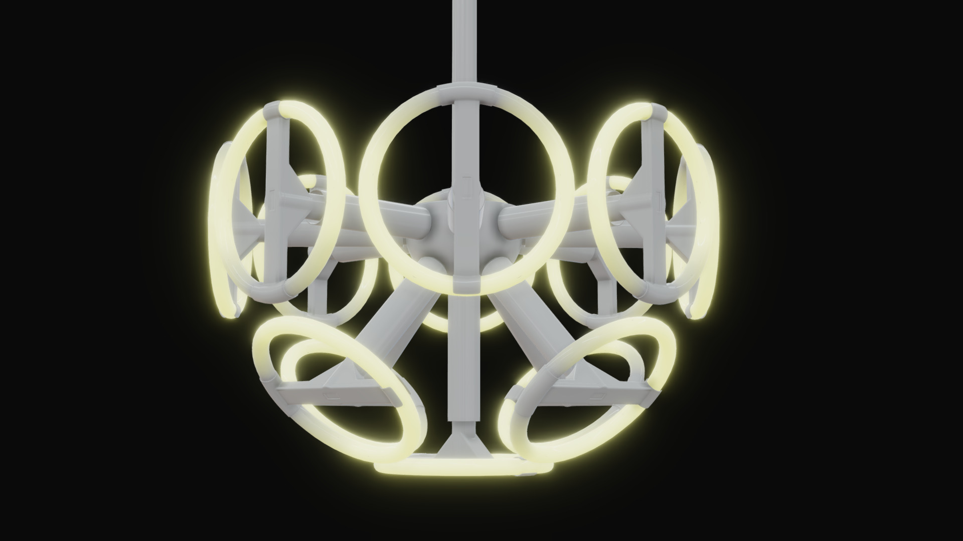 3D model Strala Calmares Mini Ceiling Lamp - This is a 3D model of the Strala Calmares Mini Ceiling Lamp. The 3D model is about a gold and silver logo.