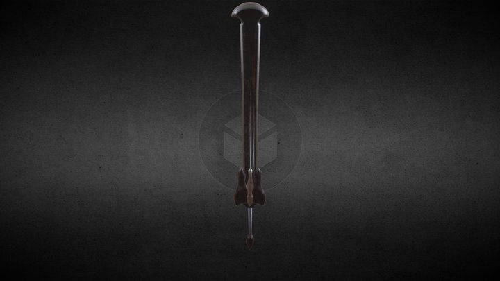 Momonga Sword Low Poly 3D Model