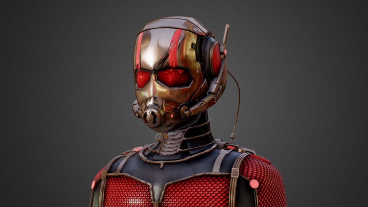 Ant-Man 3D Model - Fan Art 2015. 3D Model