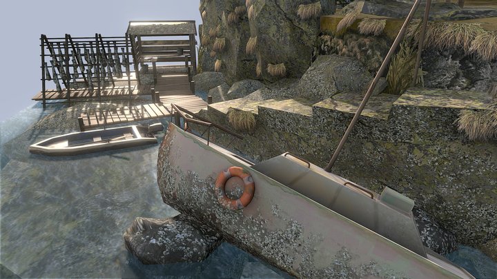 DAE Diorama - By the ocean 3D Model