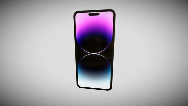 Iphone 14 Pro Max Violet 3D Model