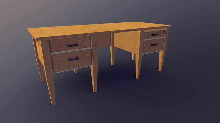 Desk 3D Model