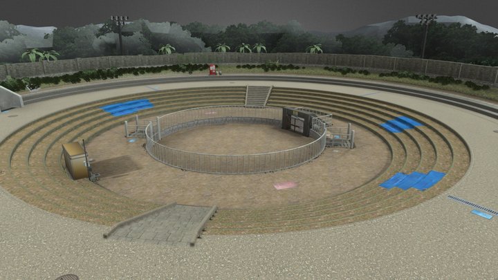 yakuza 5 - Bull arena – Gratis 3D-model STL