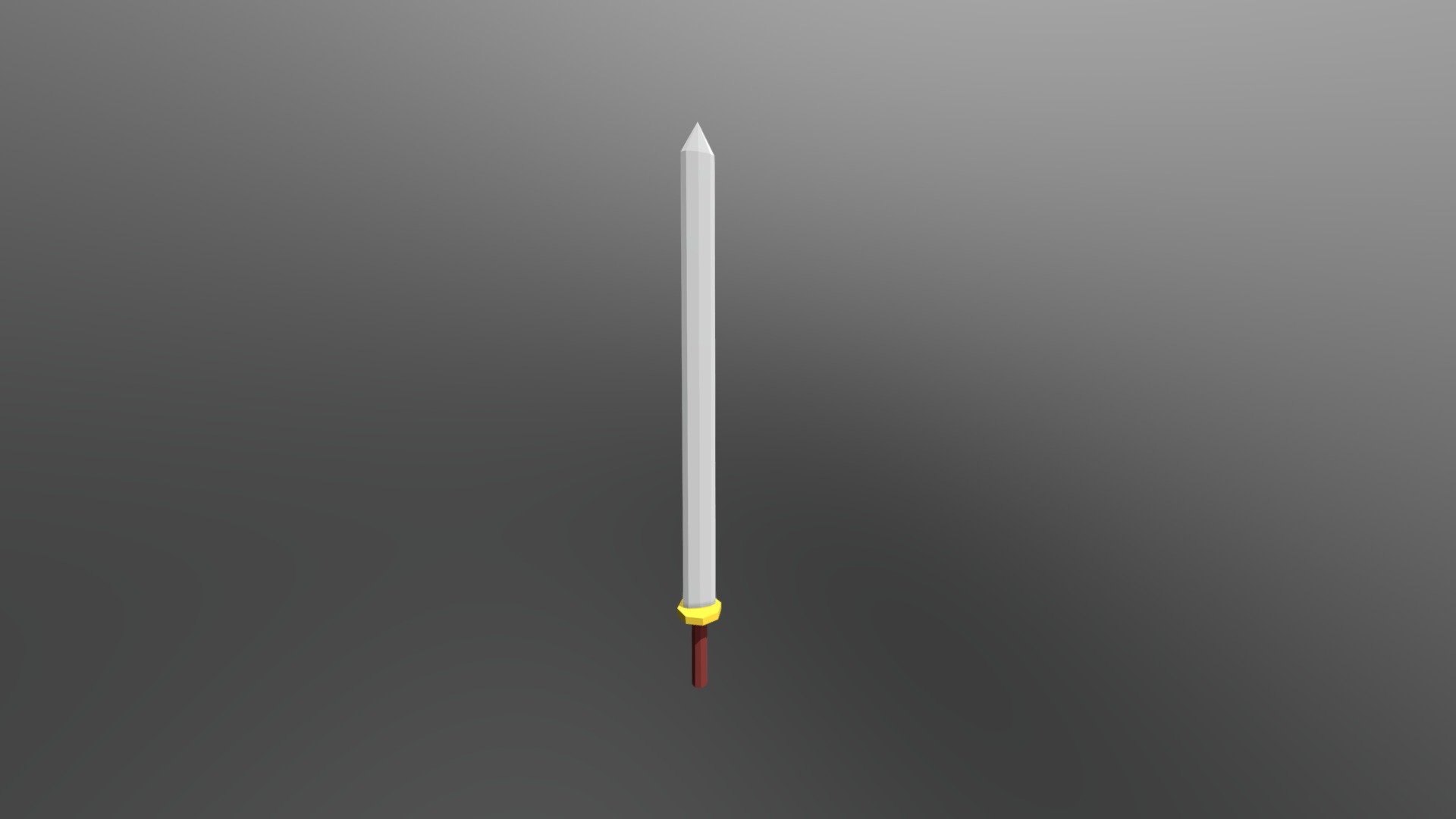 Low poly sword