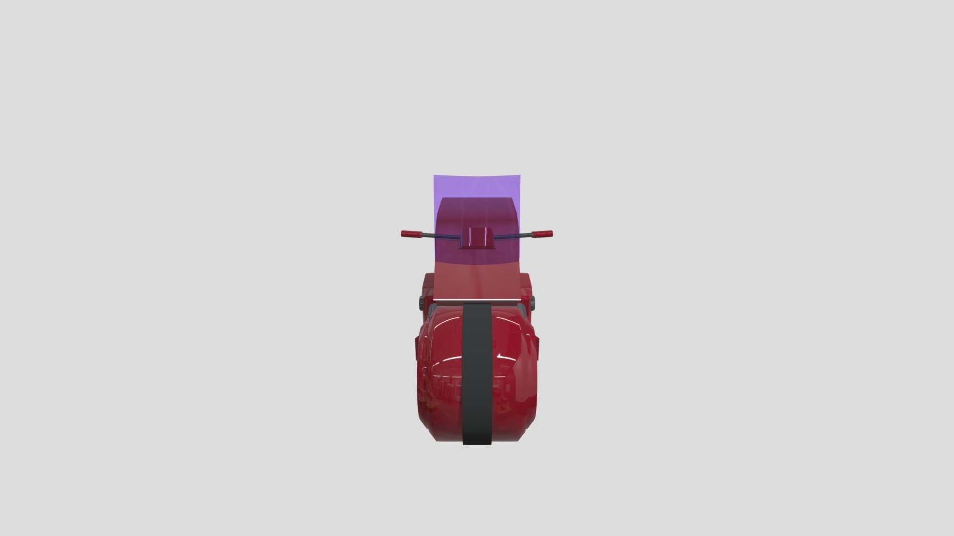 Low Poly Futuristic Bike