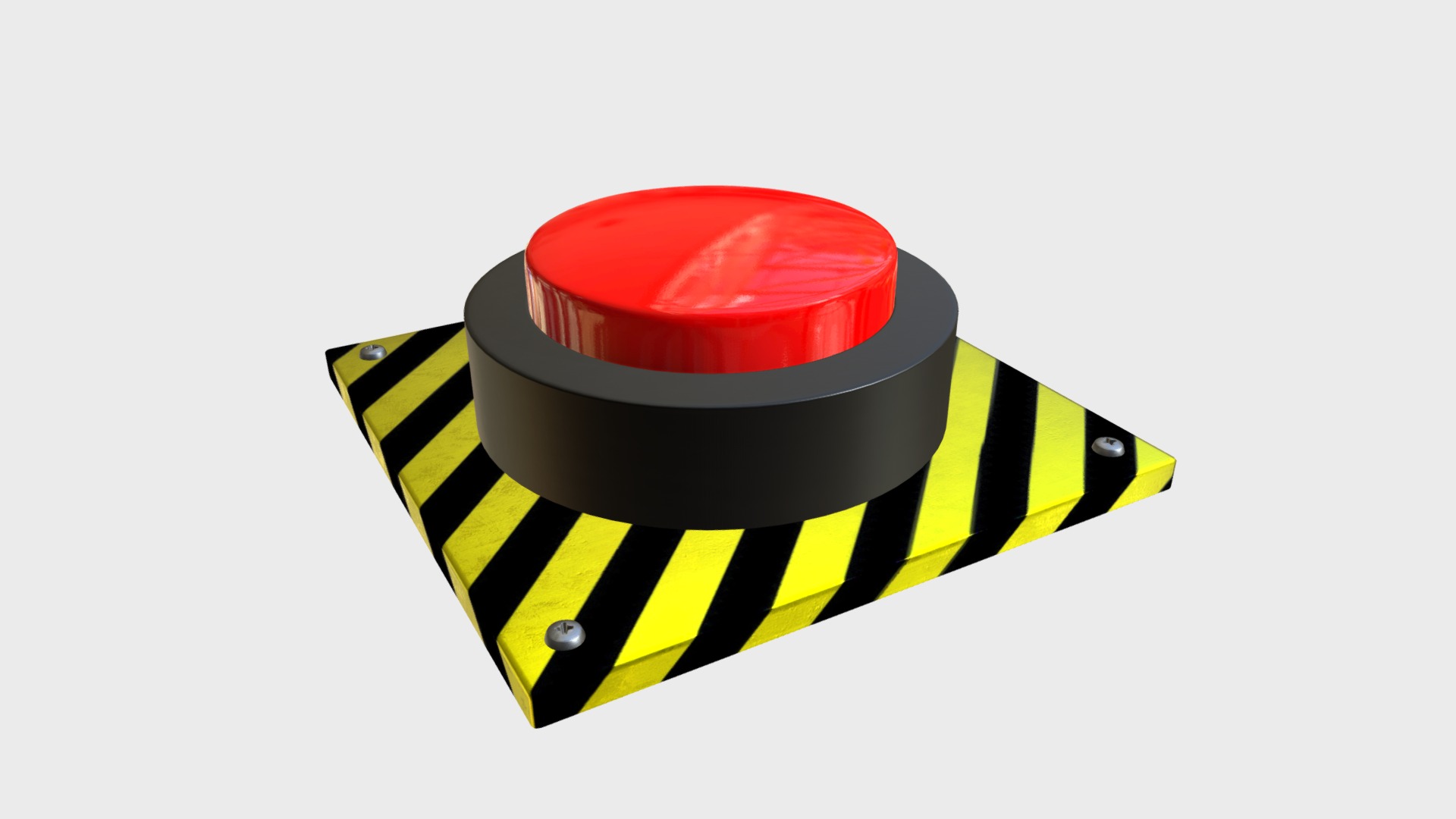 3D model Big red button - This is a 3D model of the Big red button. The 3D model is about chart.
