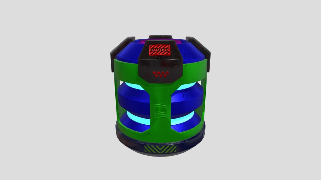 Scifi Cylinder Powercell Black