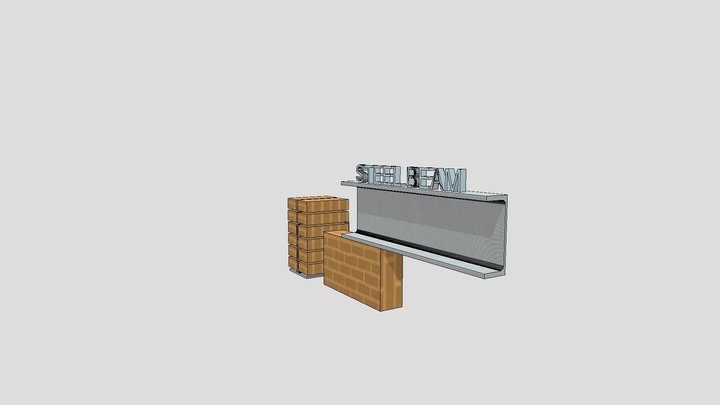 GARAGE LINTEL TO BRICKWORK DETAIL 3D Model