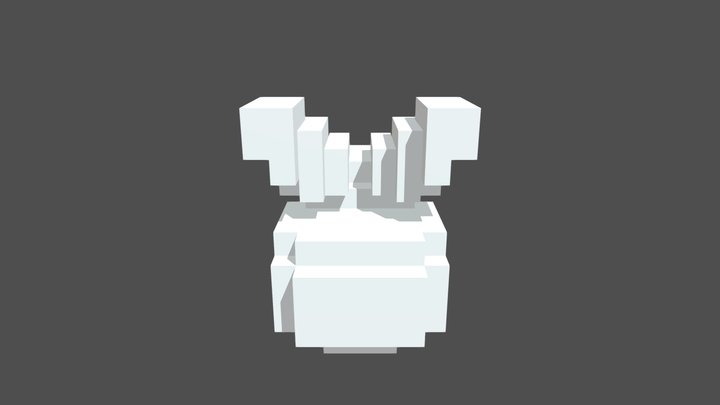 Rabbit Voxel 3D Model