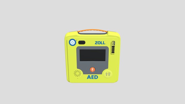 Zoll AED 3 Battery Installation Animation 3D Model