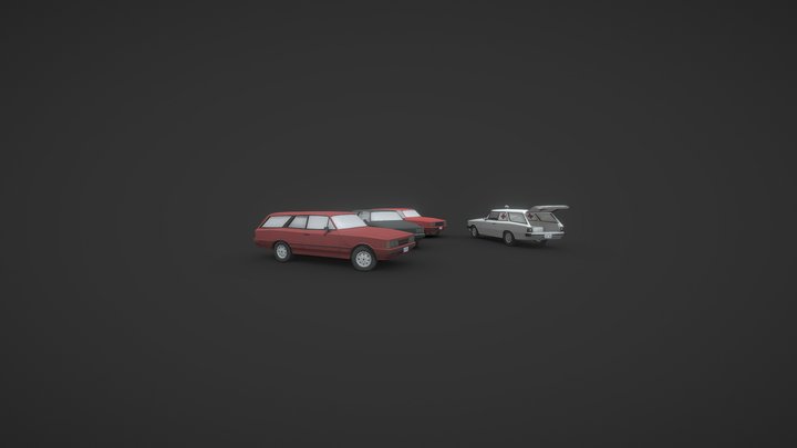 80s/90s Chevrolet Caravan 3D Model