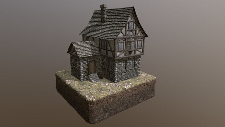 Medieval House 04 3D Model