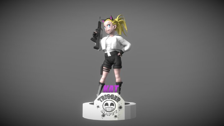 KAT (TRIGGER hAPPY) 3D Model