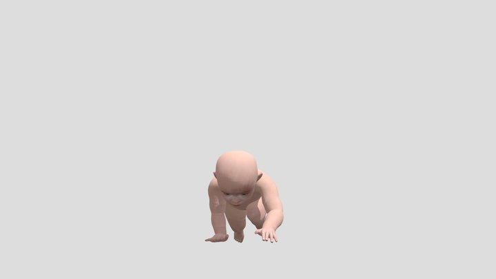 Asian Baby+Motions 3D Model