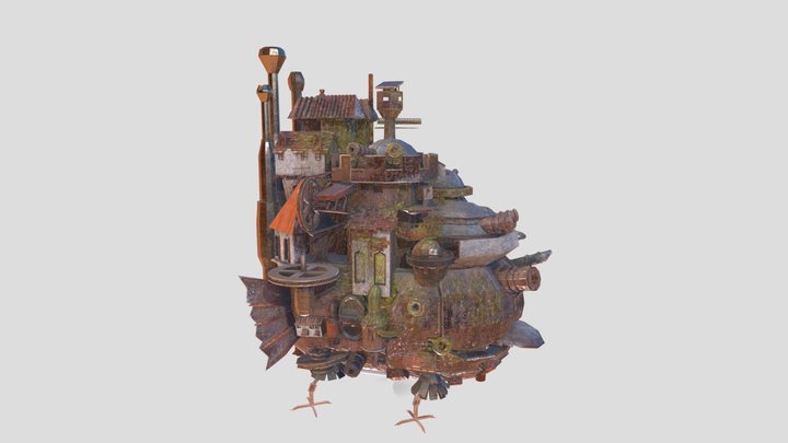 Howl's Moving Castle 3D Model
