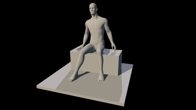 Kevin- Sitting 3D Model