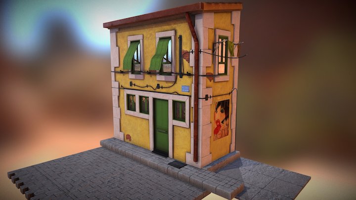 Stylized House 3D Model