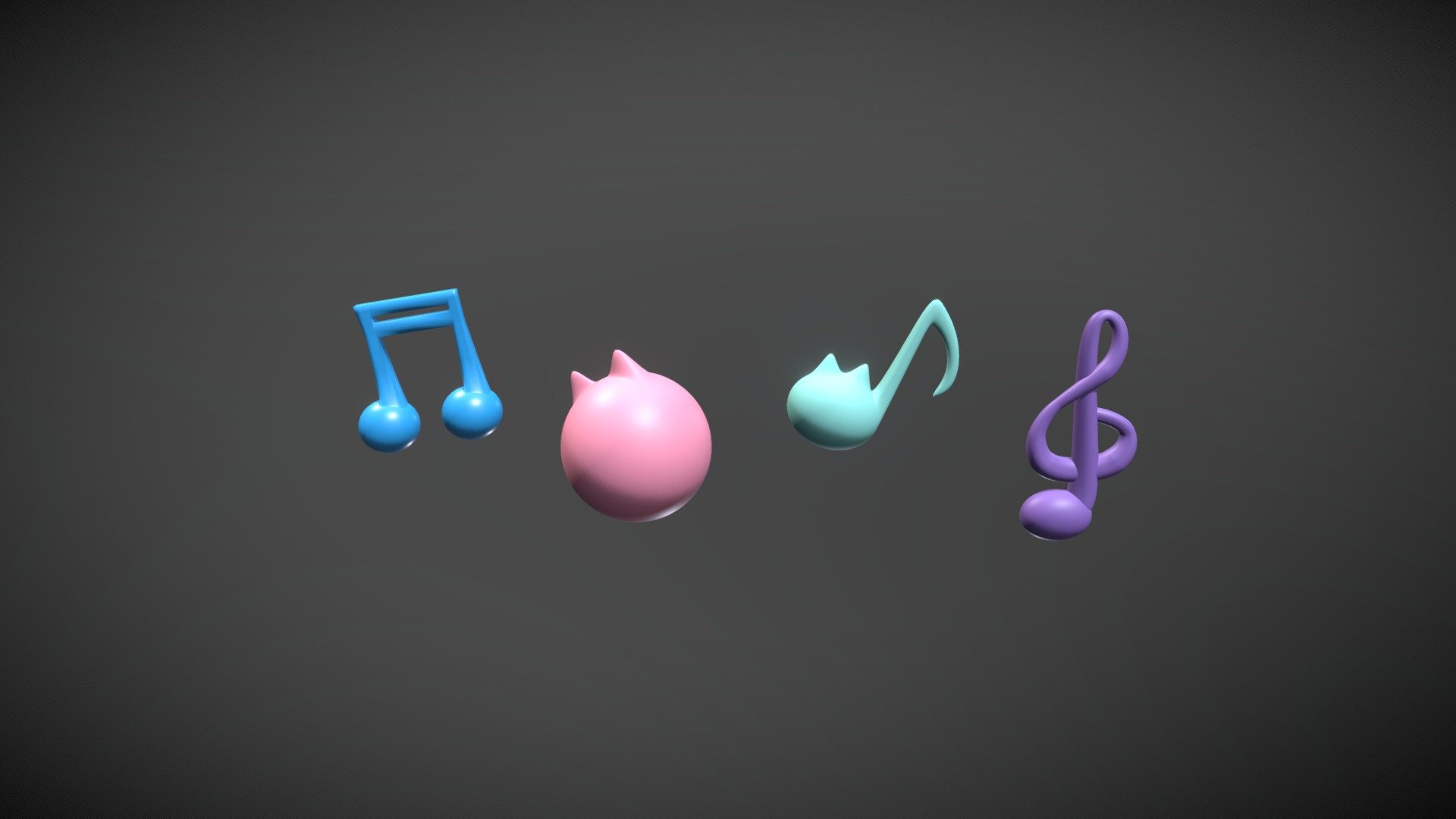Musical Notes Prop | Product Project - Download Free 3D model by Tamara ...