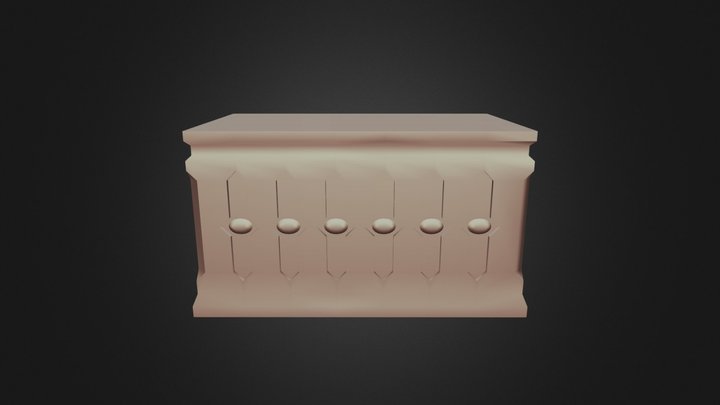 Sarcophagus / Altar for Tabletop Terrain 3D Model