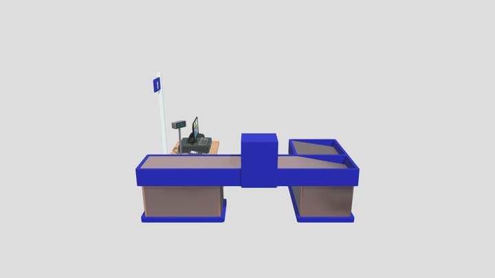 Grocery Counter 3D Model