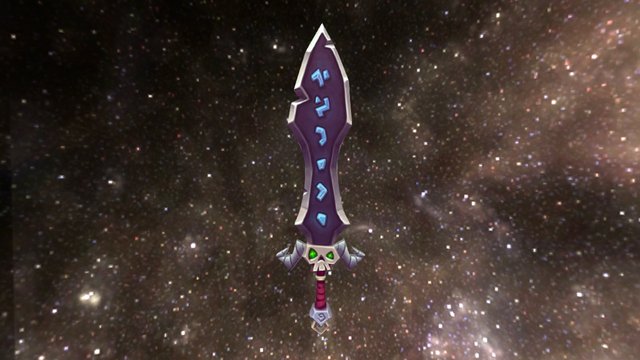 Handpainted Sword HighPoly 3D Model